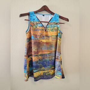 multicolored tank top